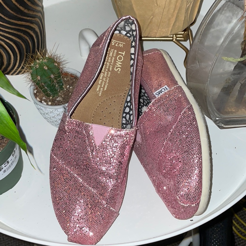 Glitter Pink Toms